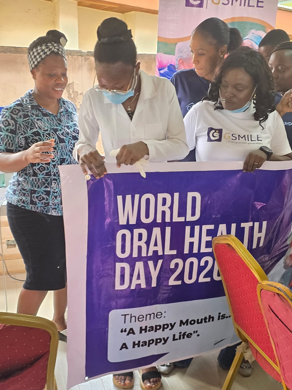 CDAN members holding the WOHD 2026 banner